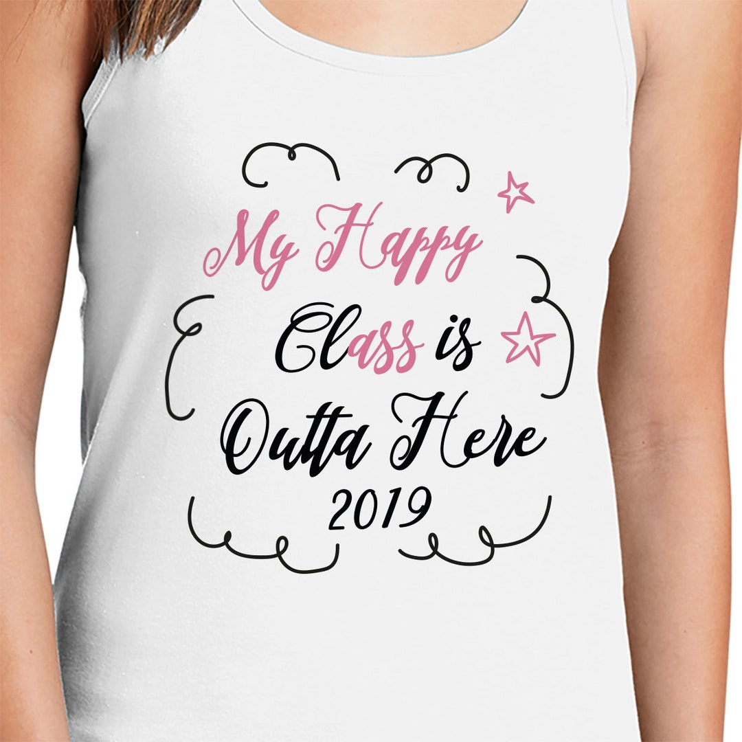 Senior Year Graduation Tank Tops for Women, Personalized Cotton Tank ...