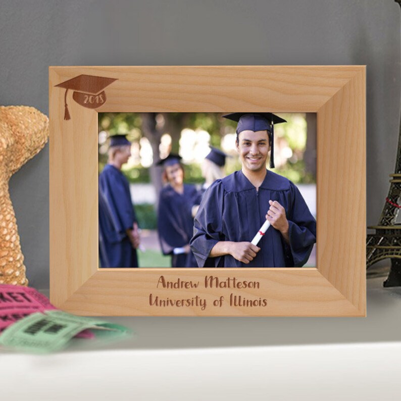 Personalized Graduation Photo Frame Custom Diploma Photo Etsy