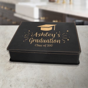 Personalized Graduation Gift Wine Tools Box - Custom Name/Initial Engraved Box with 5 Piece Tool Set for Wine-Graduation Present for Him/Her
