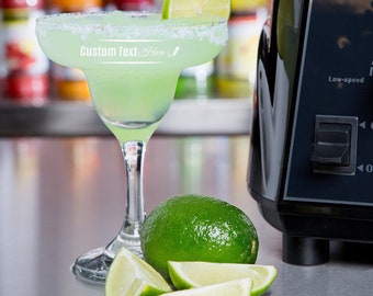 Personalized Martini Glass, Custom Cocktail Glass, Etched Name/Initial on Cocktail Glass, Gift for Margarita Lovers, Custom Mix Drink Glass