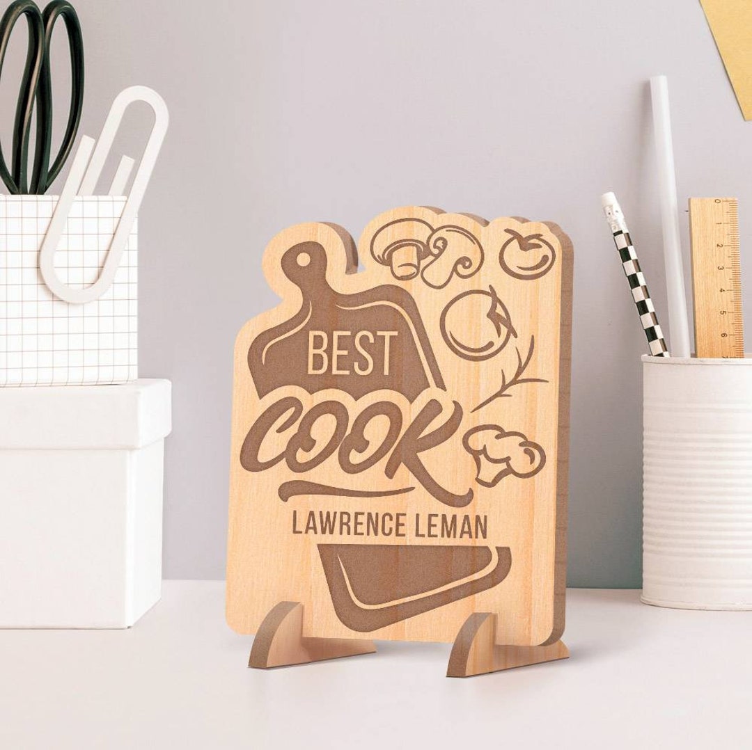 Best Cook Gifts, Wooden Cook Sign, Home Chef Gifts, Thoughtful Cards ...