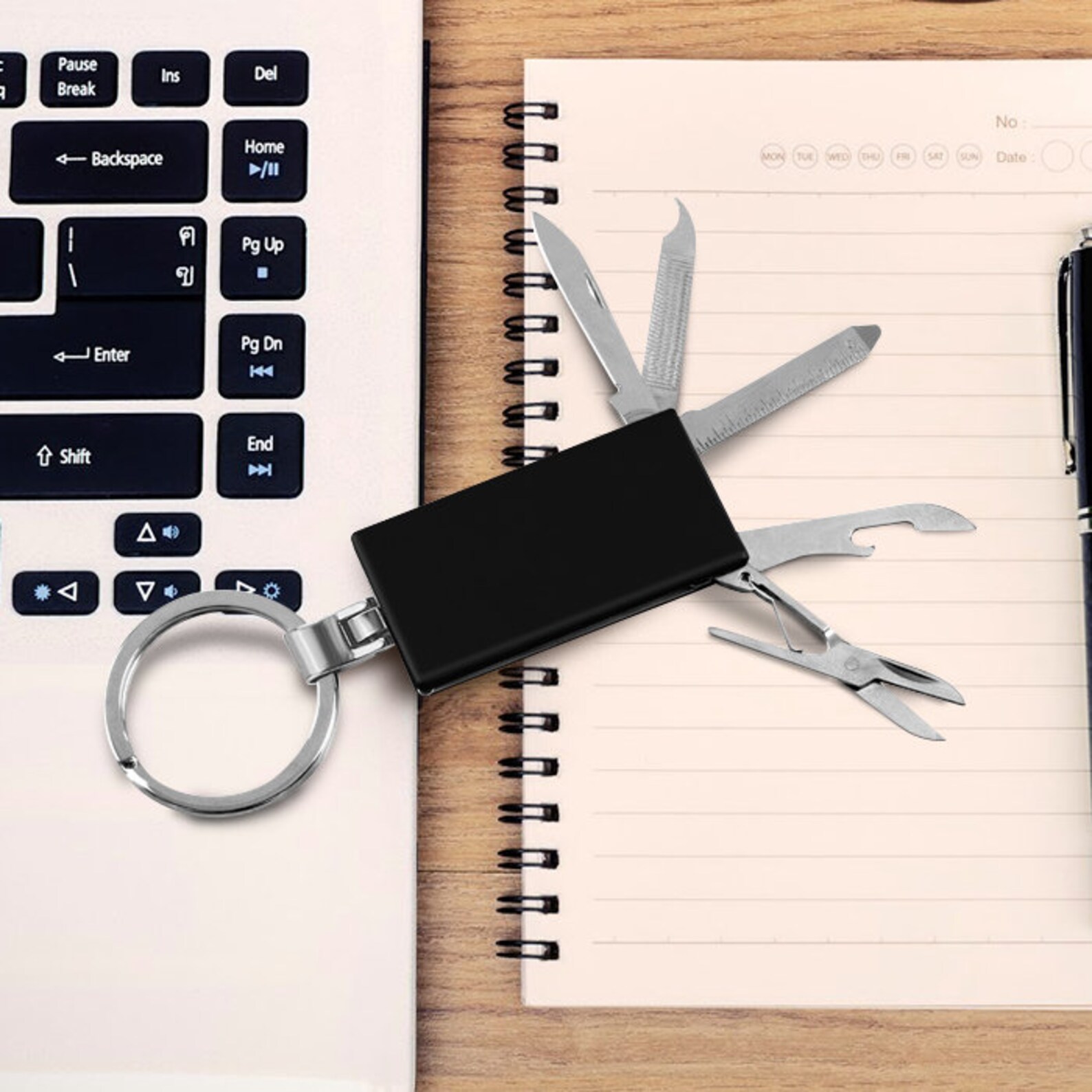 Personalized Multi Tool Keychain Black Multi Tool Pocket Etsy