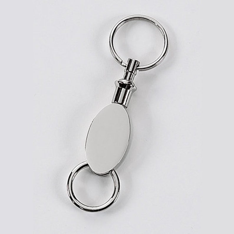 Personalized Oval Valet Key Chain Valet Parking Keychain Etsy