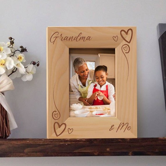 Grandma and Me Frame Wooden Picture Frames Grandma Photo Etsy