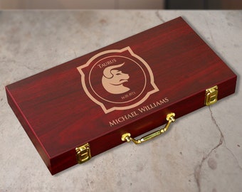 Personalized Poker Set, Rosewood Poker, Poker Set, Wooden Poker, Handmade Poker, Custom Poker, Name Poker Set, Finish 300 Chip Poker Set