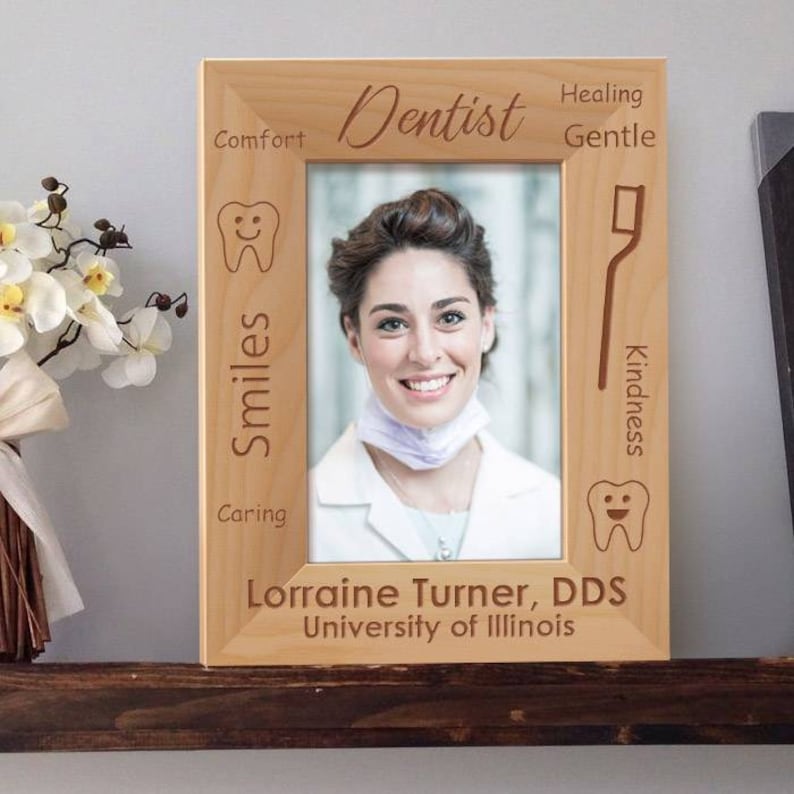 Dentist Photo Frame Personalized Picture Frame for Dentists Etsy