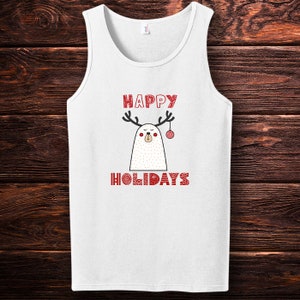 Custom Christmas Men&#39;s Tanks Top, Personalized Holidays Tanks Top, Men Christmas Tee, Custom Christmas Gift for Him, Christmas Shirt for Men