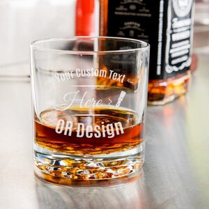 Whiskey Glass, Custom Scotch Glass, Personalized Cocktail Glass, Old Fashioned Glass, Stemless Wine Glass, Engraved Glassware