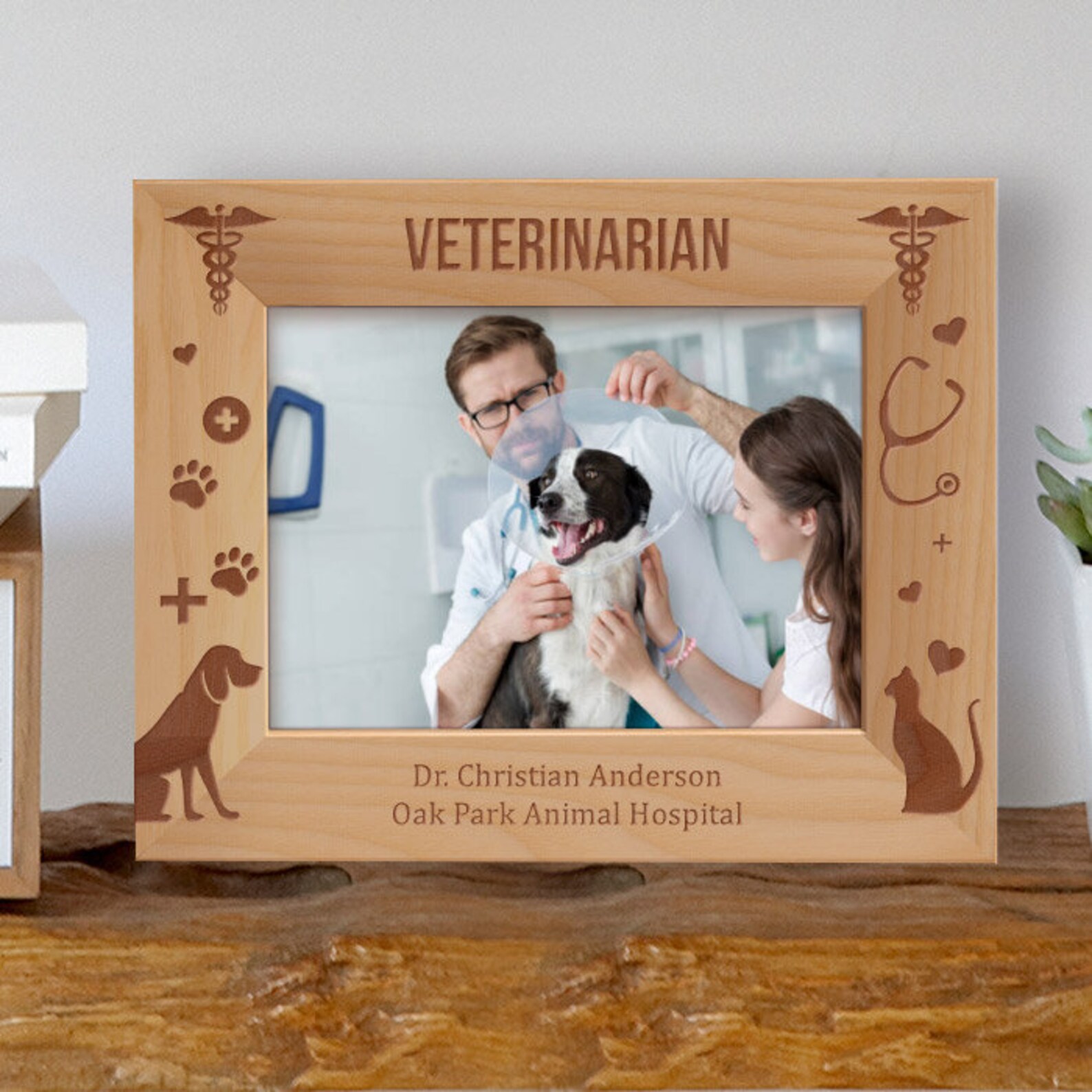 Veterinarian Gift Ideas Personalized Picture Frame Engraved Etsy