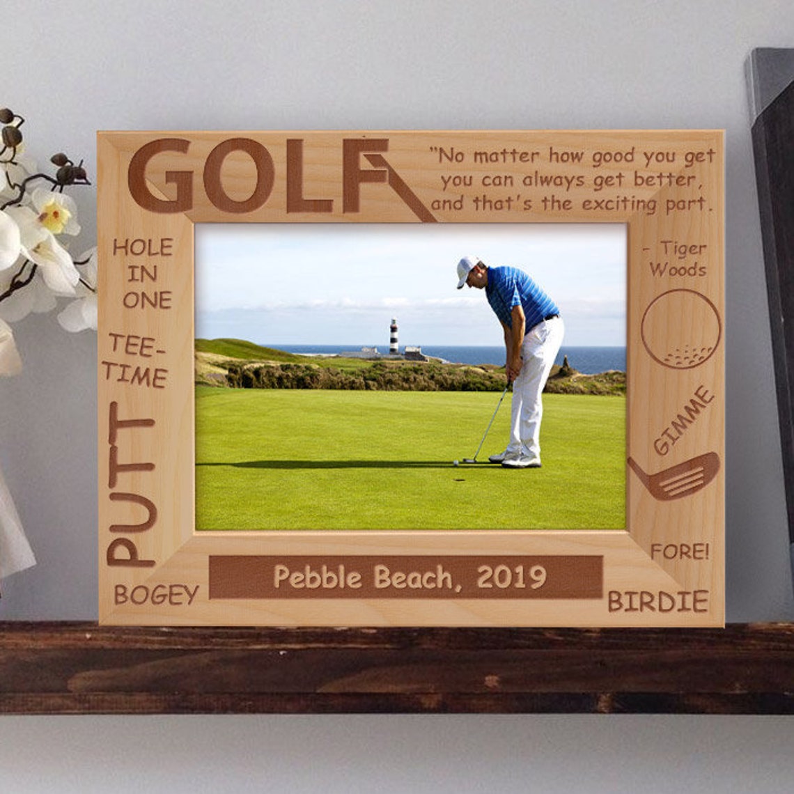 Golf Picture Frame Personalized Picture Frames Wooden | Etsy