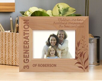 Personalized Frame Gift for Children, Customized Wooden Frame for Child, Thoughtful Children Frame Gift, Meaningful Frame for Children