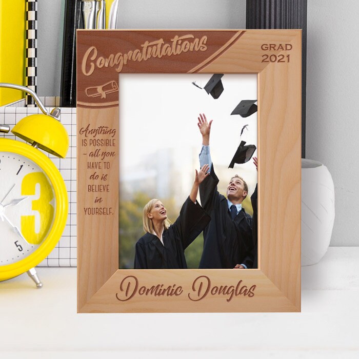 Custom Graduation Photo Frame Personalize Anything is | Etsy