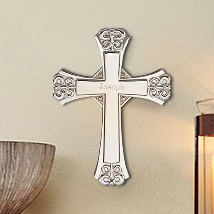 Personalized Cross with Wall Hanging Option Custom Wall Etsy