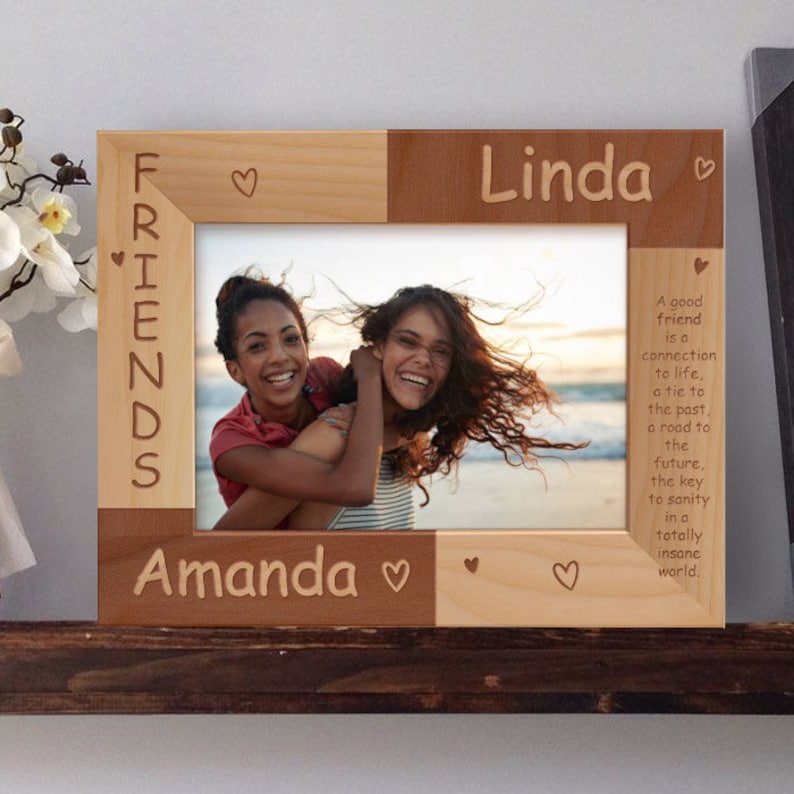 Friends Picture Frame Personalized Wooden Picture Frames 4x6 Etsy