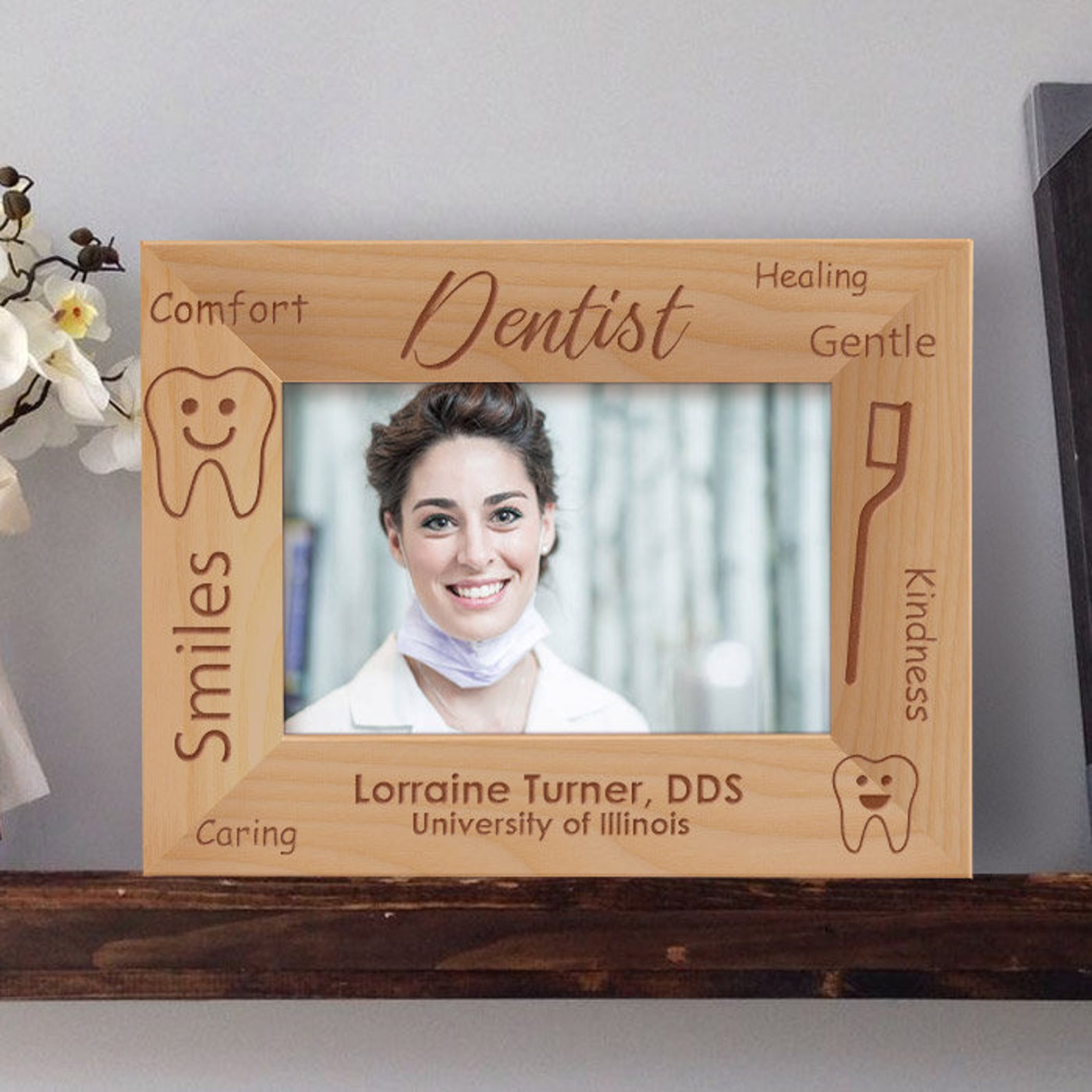 Dentist Photo Frame Personalized Picture Frame for Dentists Etsy