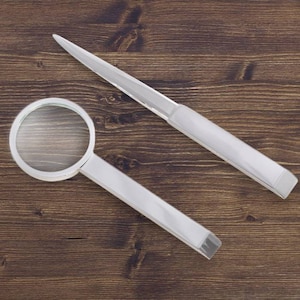 Personalized Magnifying Glass and Letter Opener, Corporate Gifts Personalized, Custom Office Desk Accessories, Office Gift, Gift for boss
