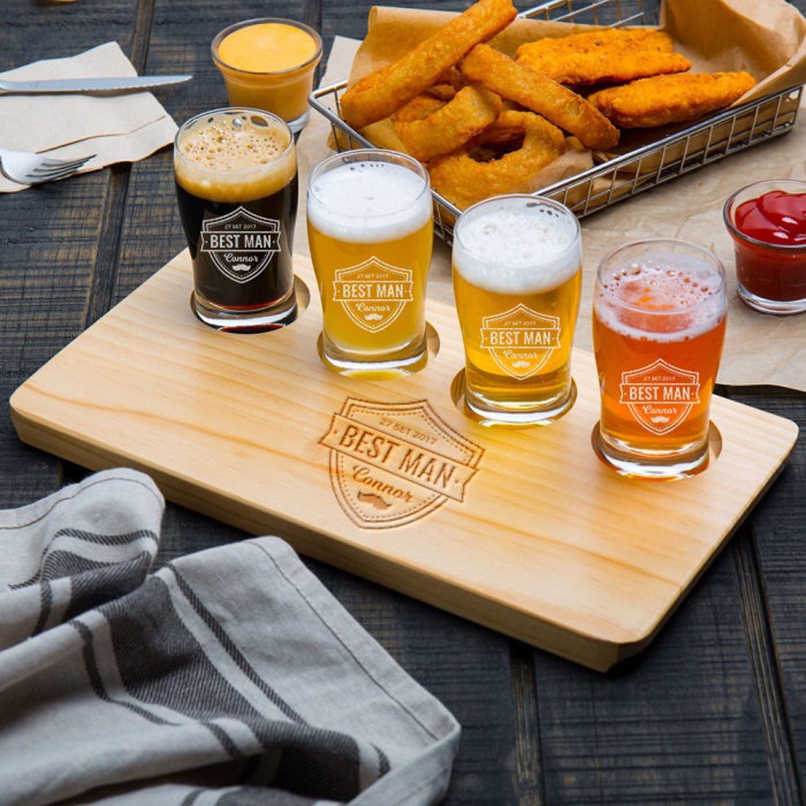 best man beer glass