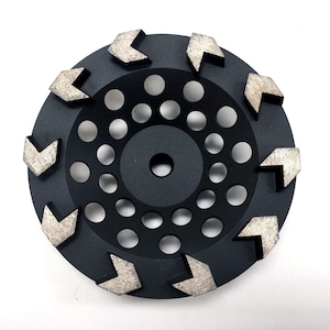 New 7&quot; Arrow Segment Diamond Grinding Cup Wheel- 5/8&quot;-11 Arbor- Premium Grade, Quality Guaranteed