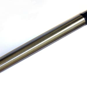 May include: A silver-colored core drill bit with a black hexagonal head. The drill bit has a diamond-tipped cutting edge.