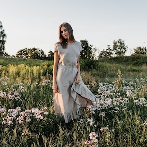 Casual linen clothing hot sale