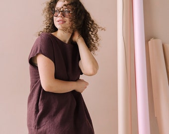 ALICE linen tunic dress