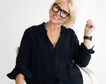 Linen shirt and linen pants CARLA ,  Linen set  . Linen shirt  and linen pants, monochrome clothing