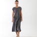 Linen dress ANNA ankle length.  Summer linen dress. Linen tunica dress,  body fit  linen dress 