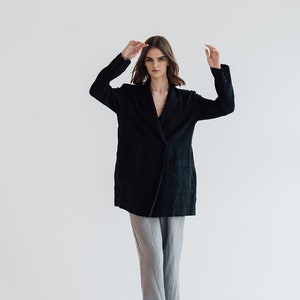 Linen blazer RAW, Linen jacket limited edition image 1