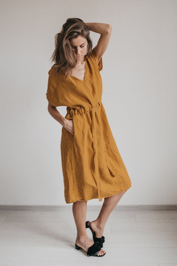 linen tunic dress australia