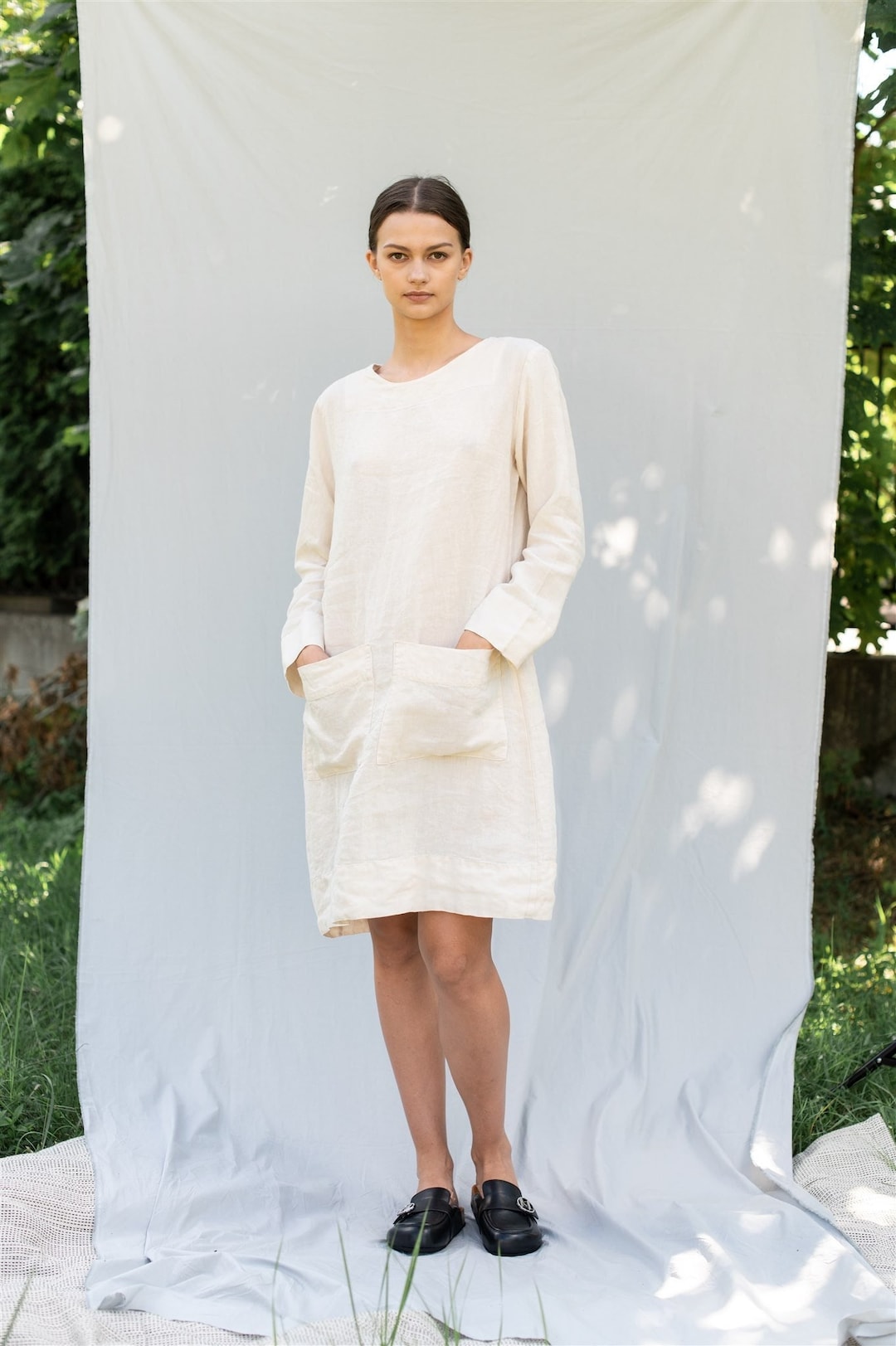 Robe en lin LIKE Robe d'été en lin avec poches Canada