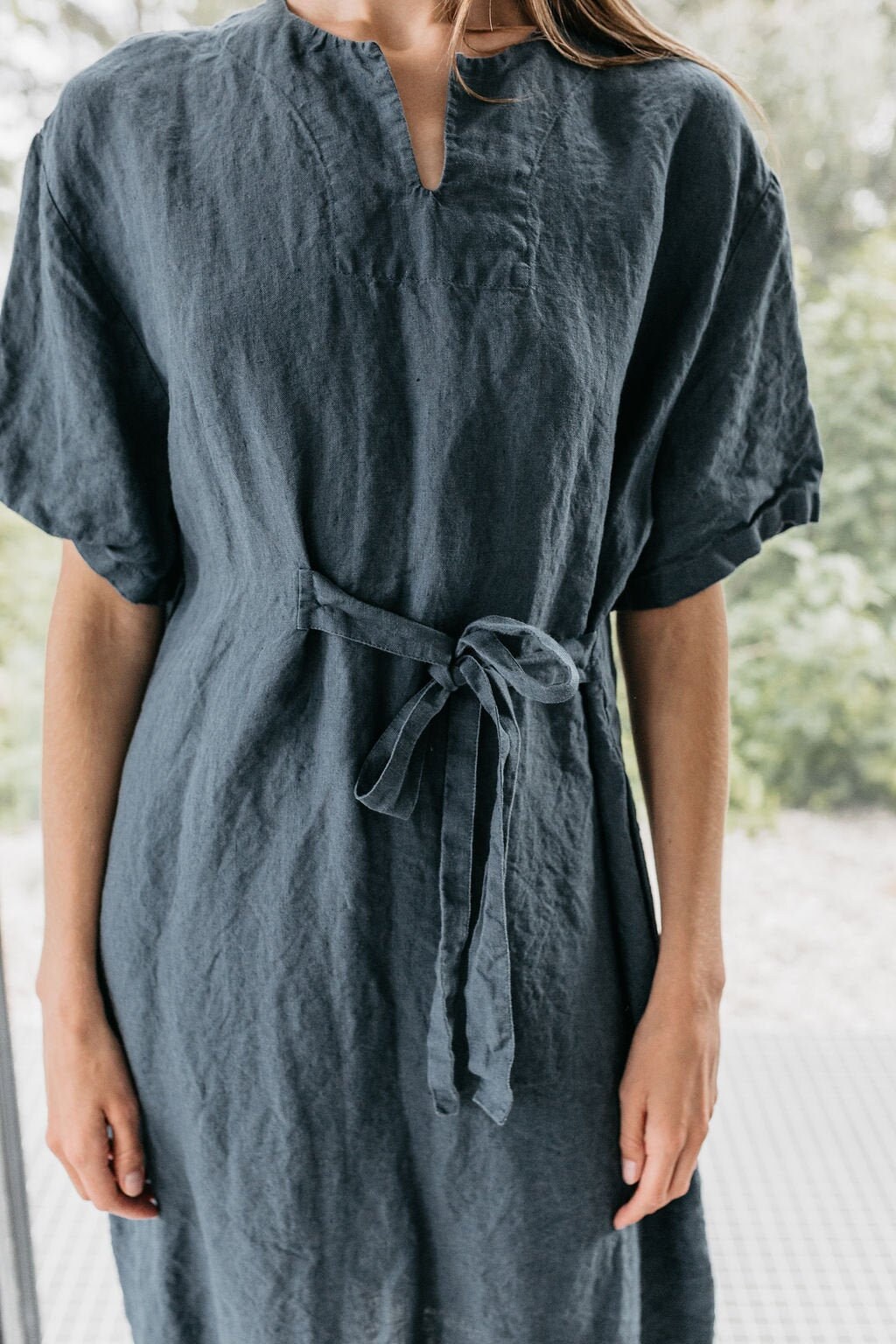 chinese dress ladies Allure Linen Dress | Bohomey main image 0
