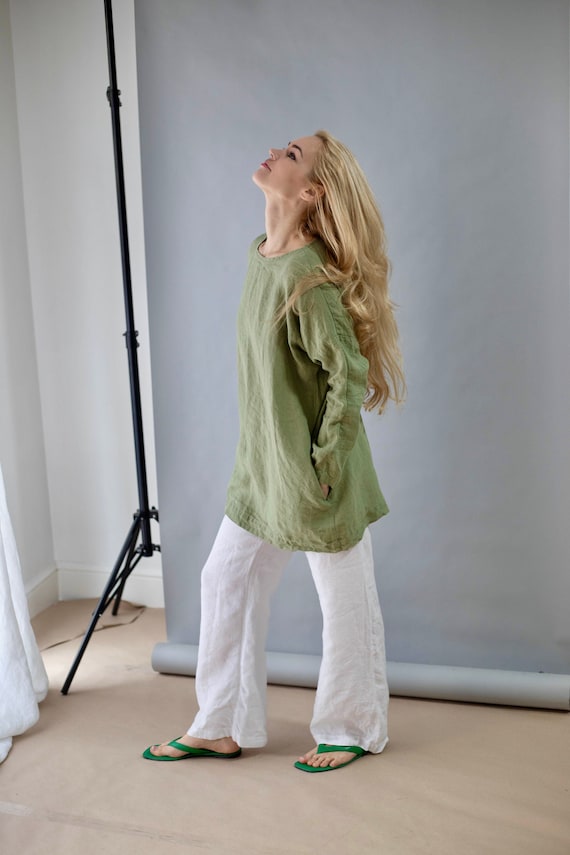 Linen Shirt Emma , Linen Tunic Dress for Women, Linen Tunic Shirt Women, Short Linen Dress, Tunic Dress