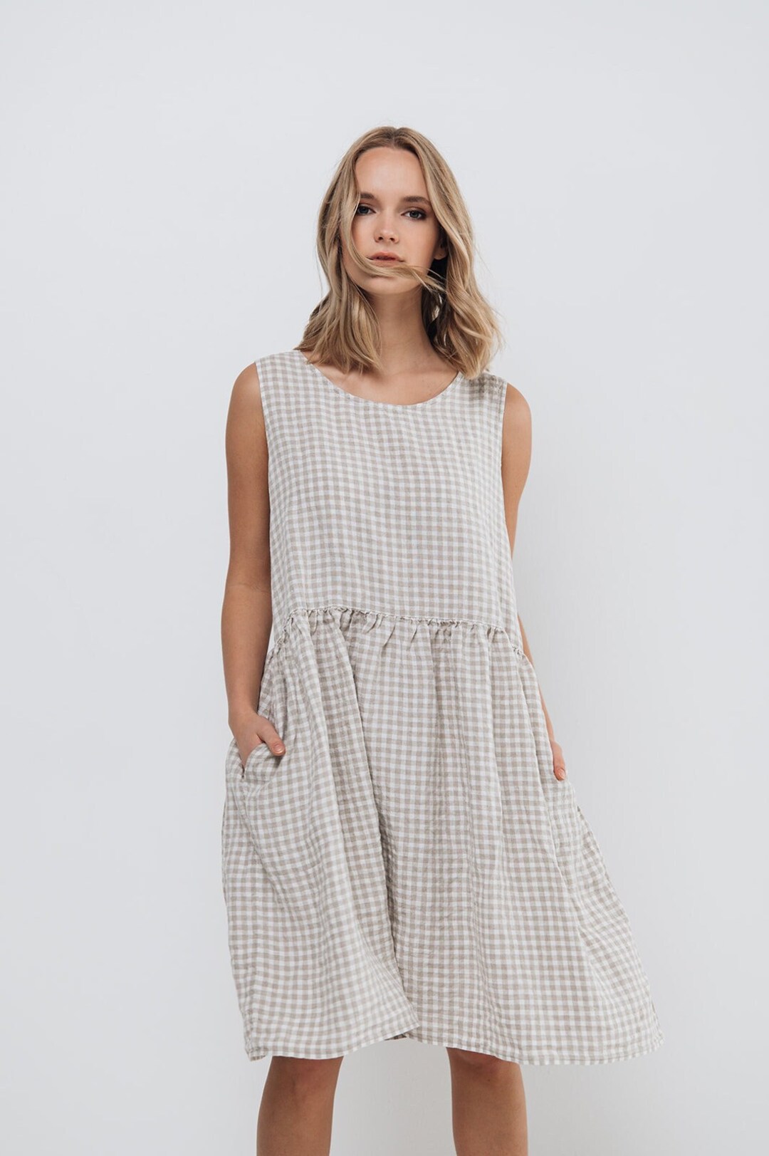 Linen Dress COCO . Linen Summer Dress, Linen Tunic Dress, Linen Dress ...