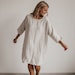 Linen dress IDA.  Linen summer  dress with pockets . Linen tunic dress, linen shirt dress 