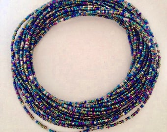 Galaxies African Waist Beads - Belly Beads - African Jewelry - with clasps