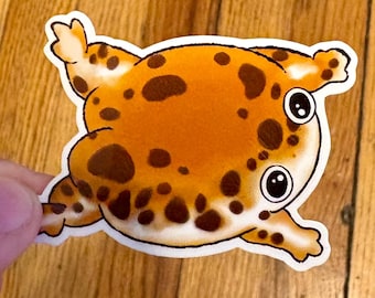 Toasty S’mores Frog Waterproof Vinyl Gloss Sticker