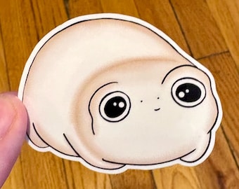 Marshmallow S’mores Frog Waterproof Vinyl Gloss Sticker
