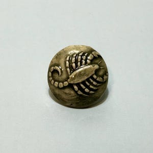 Cute Ceramic Scorpio Zodiac Sign Pin | Handmade with Nickel Plated Brass Pinback | Scorpio Scorpian Astrology Art