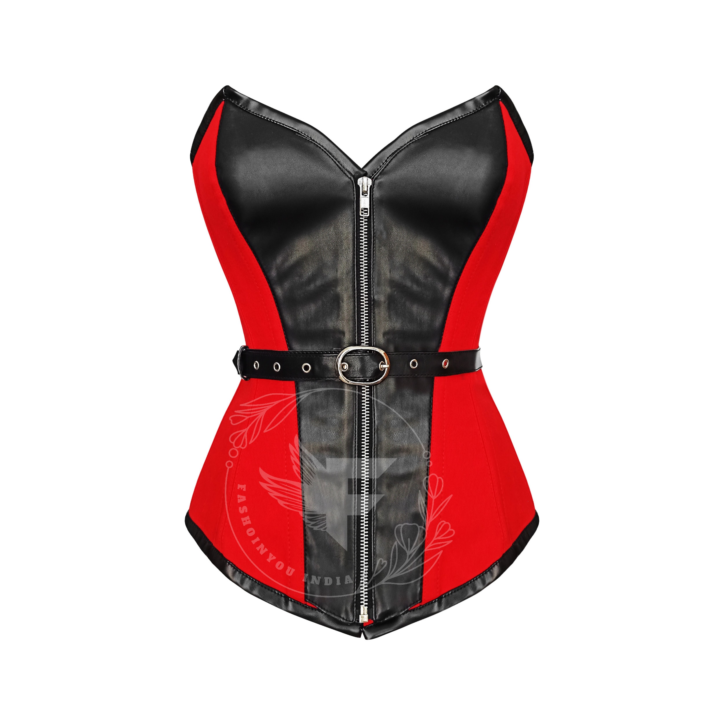Red Satin Gothic BurlesqueCostume Underbust Corset Waist Training Bustier  Top : : Clothing, Shoes & Accessories