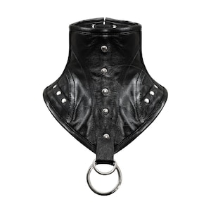 Handcrafted Genuine Leather Neck Corset: Edgy Fashion Statement
