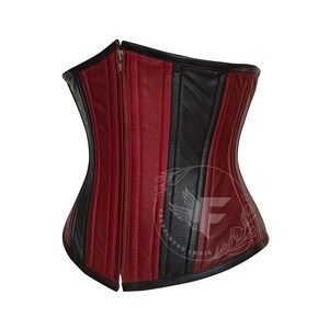 Rendal Steel Boned Burgundy Underbust Curvy Corset