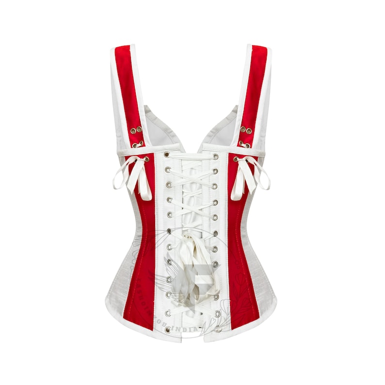 Chic Overbust Corset Top with Steel Bonin