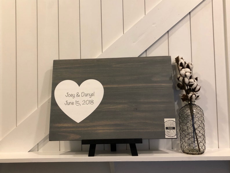 Alternative Wedding Reception Guest Sign In Wood Board Etsy