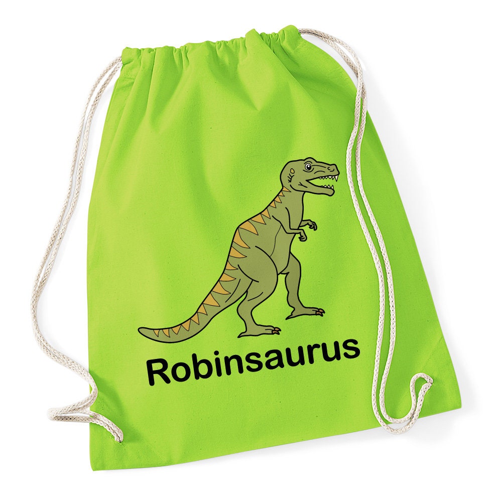 Dinosaurier Turnbeutel Kinder - T Rex Sportbeutel 33x42cm Für Schule & Sport