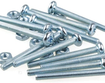 12x screws M2.5 x 30 mm + nut for small plastic knobs accessories