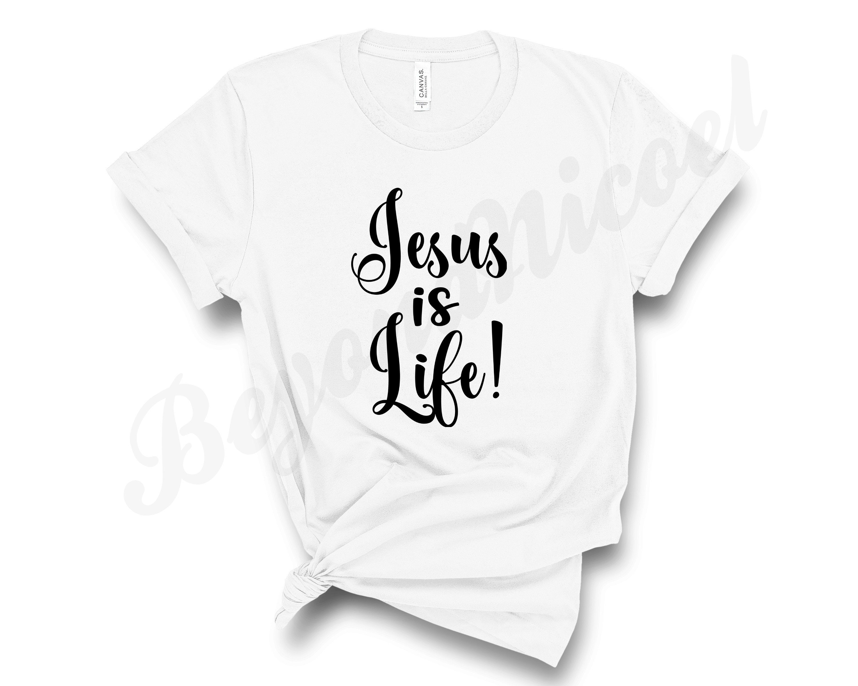 Jesus is Life T-Shirt-Unisex T-Shirt-Christian Clothing | Etsy