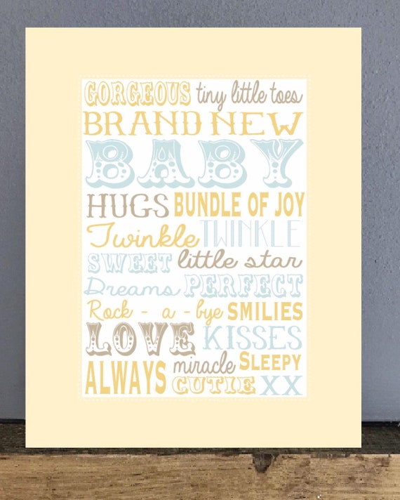 new baby wall art