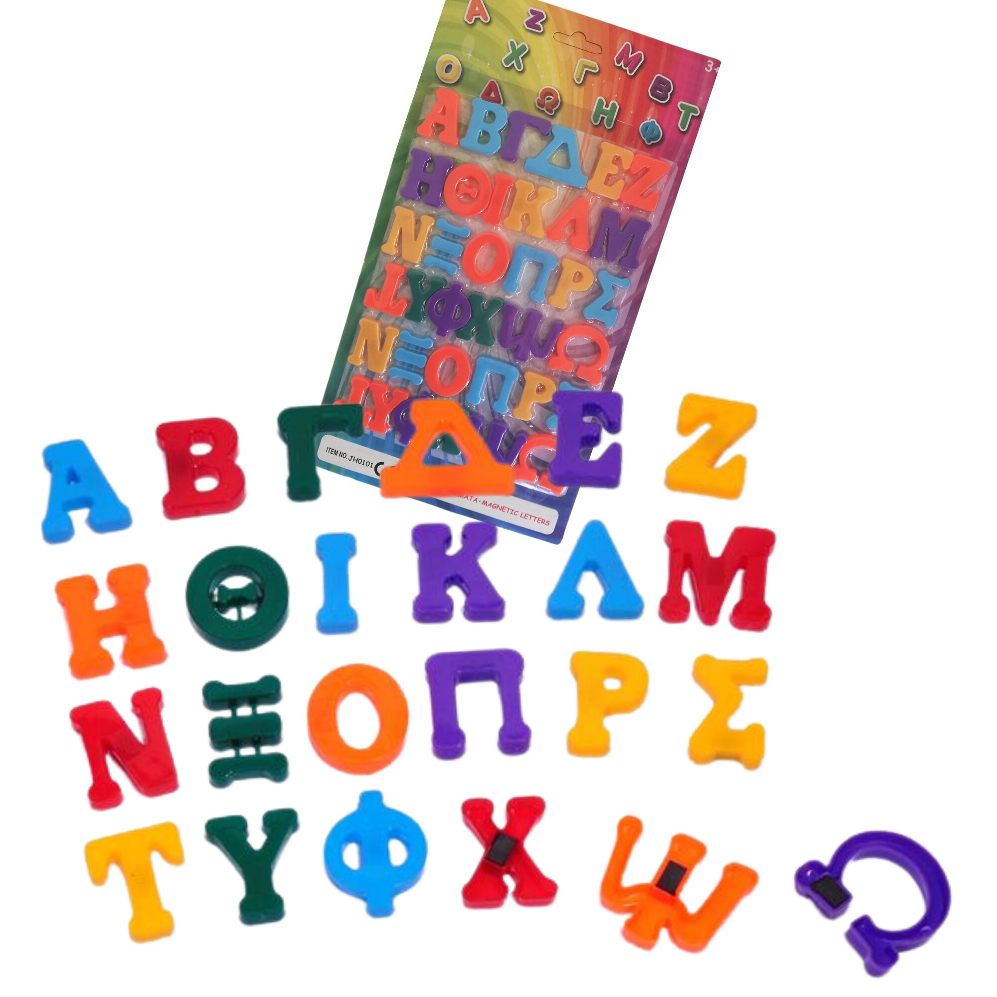 Greek Magnetic Letters, Kids Learning Greek Alphabet, 36pc Uppercase ...
