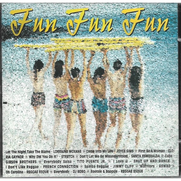 Fun Fun Fun-80er Jahre Theme Party Mix CD, Top Groovy Songs Zusammenstellung CDs, Dance-würdige Sammlung, Reggae-Pop/Disco/Funk/Latin Retro Party Musik