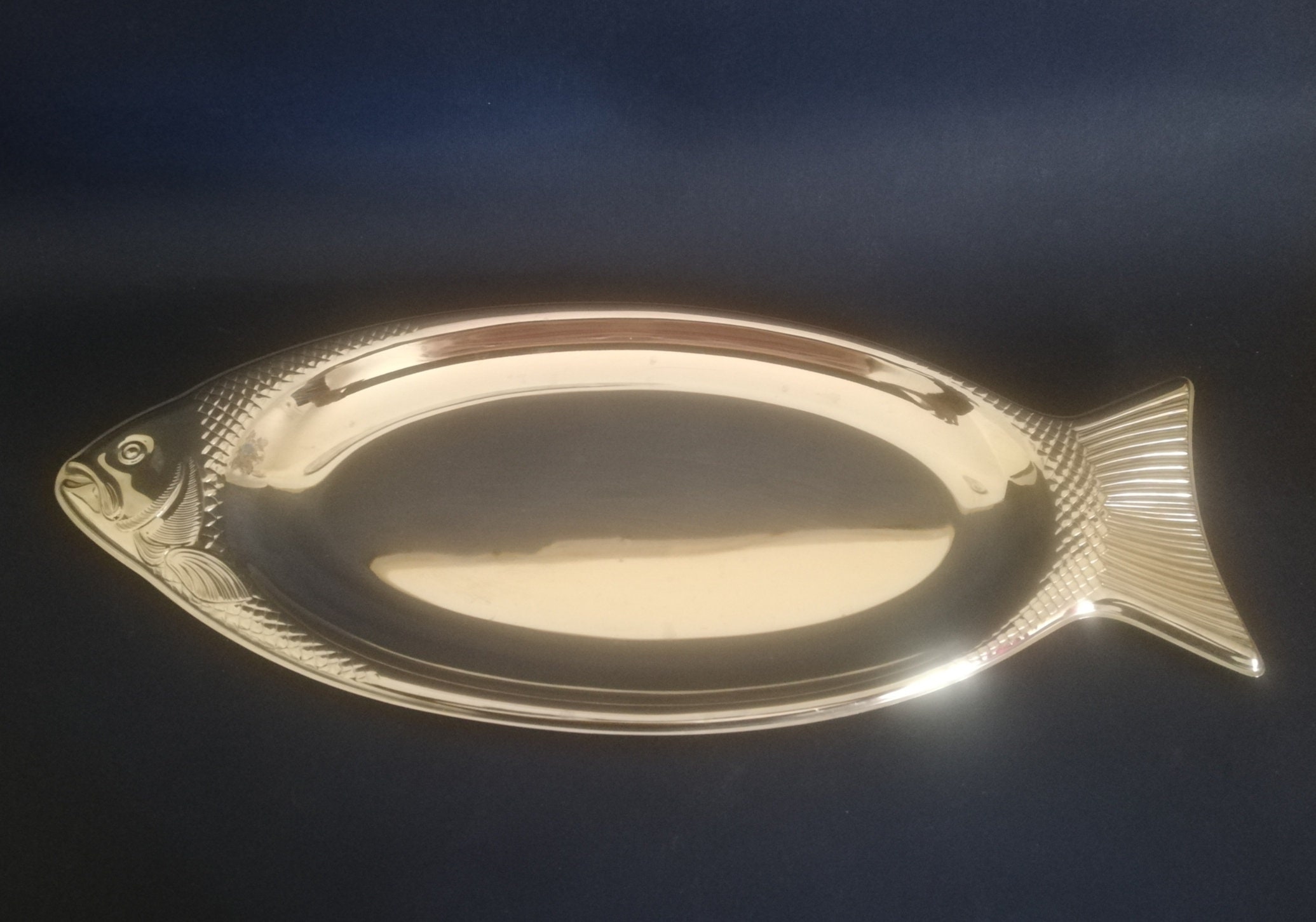 Stainless Steel Fish Shaped Platter, Made in Germany Serving Dish